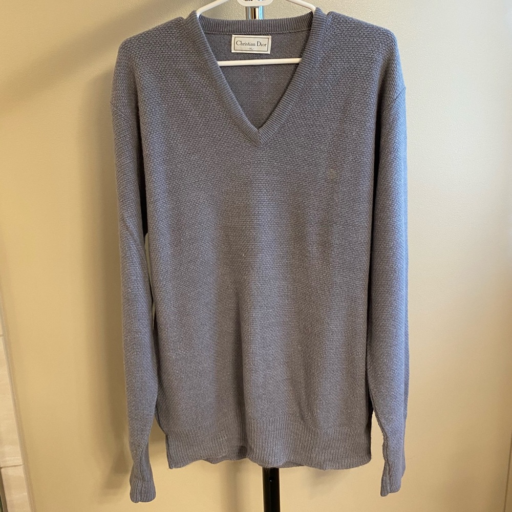 Christian Dior Gray Sweater - Like New!